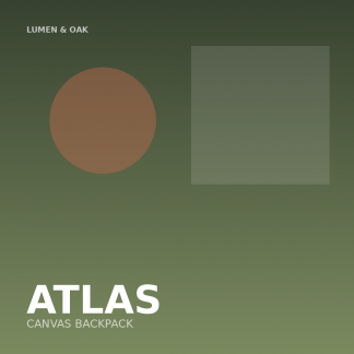 Atlas Canvas Backpack