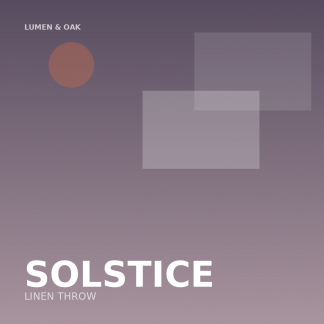 Solstice Linen Throw